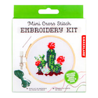 Mini Cross Stitch Embroidery Kit, Cactus