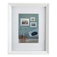 8x10 Matted to 5x7 Wall Frame, White