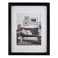 11x14 Matted to 8x10 Wall Frame, Black