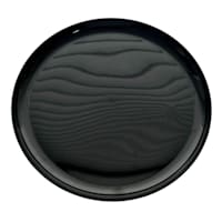 Set of 10 Black Salad Plates, 8"