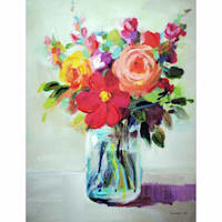 Floral Canvas Wall Art, 12x16