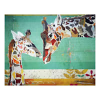 Giraffes Canvas Wall Art, 28x22