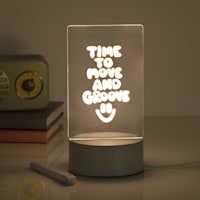 Clear Message Board Light with Marker
