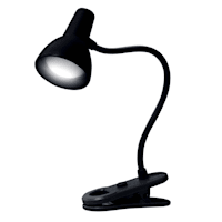 Black LED Clip-On Task Lamp, 5"