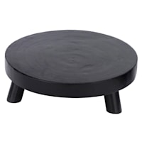 Tracey Boyd Black Round Wooden Riser, 10"