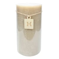 Honeybloom Tan Unscented Pillar Candle, 4x8