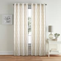 Providence Blakely Ogee Taupe Light Filtering Curtain Panel, 84"