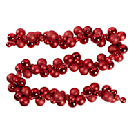 Red Ornament Garland, 72"