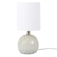 Light Blue Ceramic Mini Table Lamp with Shade, 13"