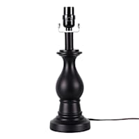 Black Stick Small Lamp Base, 14"
