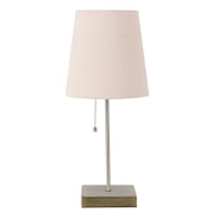 Gold Stick Small Table Lamp with Shade, 18"