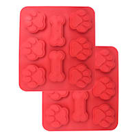 2-Pack Paw & Bone Silicone Mold