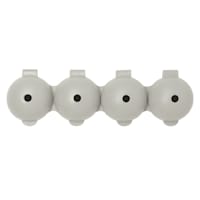 4-Section Ice Ball Tray, Grey