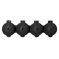 4-Section Ice Ball Tray, Black