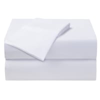 3-Piece Solid White Sheet Set, Twin XL