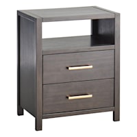 Crosby St. Rue Wooden Nightstand, Espresso