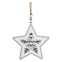 Ty Pennington Brown & White Snowflake Decor, 7