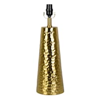 Found & Fable Gold Hammered Metal Medium Table Lamp Base, 19"