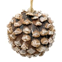 Homespun Holiday Pinecone Ball Ornament, 4"