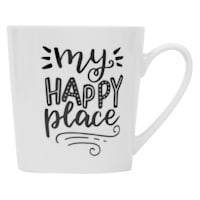 My Happy Place White Mug, 20oz