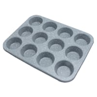 12-Cup Speckled Grey Muffin Pan