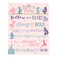 Princess Rules Canvas Wall Art, 16x20