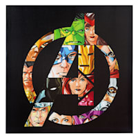 Avengers Logo Canvas Wall Art, 20"