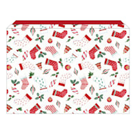 Stockings Print Gift Card Holder with Lid