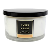 Amber & Sage Scented Jar Candle, 15.9oz