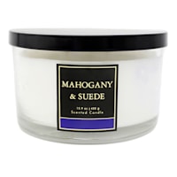 Mahogany & Suede Scented Jar Candle, 15.9oz