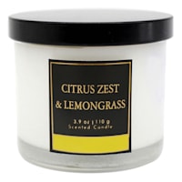 Citrus Zest & Lemongrass Scented Jar Candle, 3.9oz