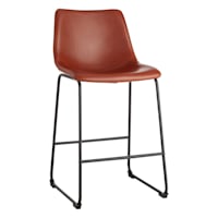 Crosby St. Drake Counter Stool, Cognac