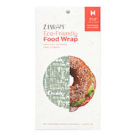 Z Wraps Eco Friendly Medium Food Wrap, 12", Cheese Print