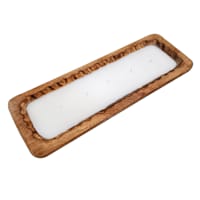 Honeybloom Farmhouse Mahogany Scented Wood Dough Bowl Candle, 30oz