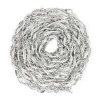 Silver Twisted Bead Garland, 144"