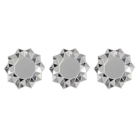 3-Piece Starburst Wall Mirror Set, 10"