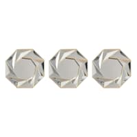 3-Piece Geo Swirl Wall Mirror Set, 10"