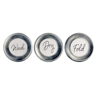 3-Piece Wash, Dry, Fold Wall Mirror Set, 10"