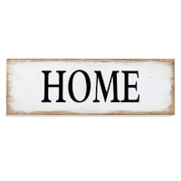 Home Wooden Wall Sign, 16x5