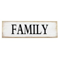 Family Wooden Wall Sign, 16x5
