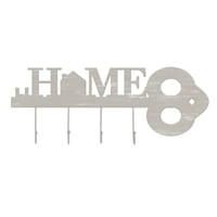 Home Wall Sign eith Hooks, 8X20