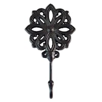 Floral Metal Wall Hook, 3x6
