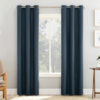 Crosby St. Tremont Navy Blue Room Darkening Grommet Curtain Panel, 84"