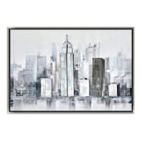 Framed Cityscape Canvas Wall Art, 36x24
