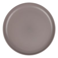 Set of 4 Stackable Taupe Dinner Plates, 10.5"