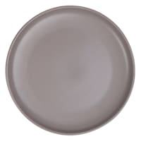Set of 4 Stackable Taupe Salad Plates, 7.75"