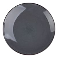 Set of 4 Grey Reactive Glazed Stoneware Dinner Plate, 10.5"