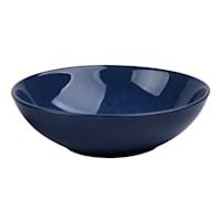 Set of 4 Dark Blue Reactive Glazed Stoneware Dinner Bowl, 7"