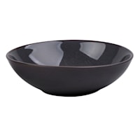 Set of 4 Grey Reactive Glazed Stoneware Dinner Bowl, 7"