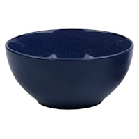 Dark Blue Reactive Glazed Stoneware Cereal Bowl, 6"